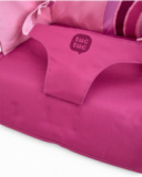 Trona portátil de viaje con diseño rosa y estrellas