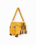 Maleta infantil rígida con diseño de tigre amarillo