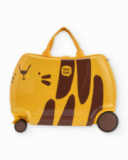 Maleta infantil rígida con diseño de tigre amarillo