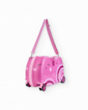 Maleta infantil rígida con diseño rosa arcoíris