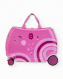 Maleta infantil rígida con diseño rosa arcoíris