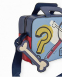 Maletín bandolera para niño con estampado de perro detective
