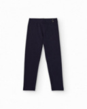 Leggings azul marino para niña con cintura elástica