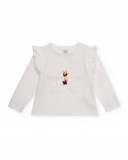 Pack 5 piezas para niña: camiseta, falda, chaleco, leggings y pinzas