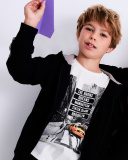 Camiseta de manga larga color crudo con estampado urbano | tuc tuc