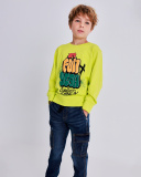 Pantalón jogger tipo cargo para niño en denim oscuro | tuc tuc