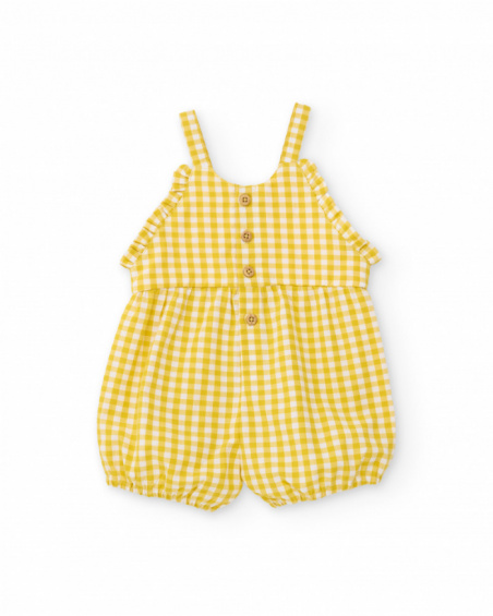 Conjunto de recién nacido de punto y estampado vichy