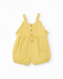 Conjunto de recién nacido de punto y estampado vichy