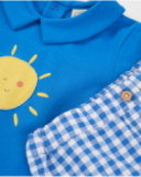 Conjunto de recién nacido de punto y diseño infantil