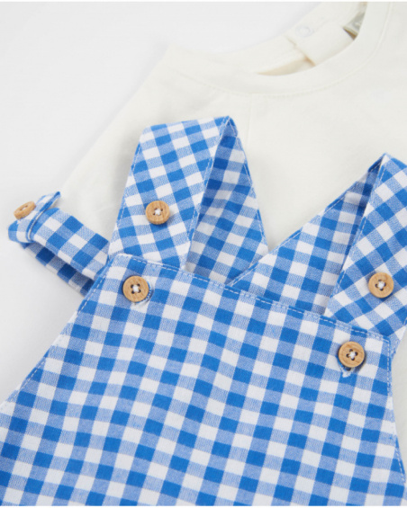 Conjunto de recién nacido de punto y bolsillos frontales