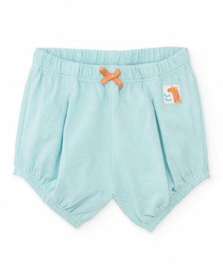 Conjunto de recién nacido de punto con estampado palmeras