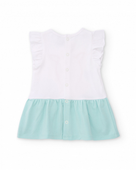 Vestido de recién nacido de punto y diseño jirafas