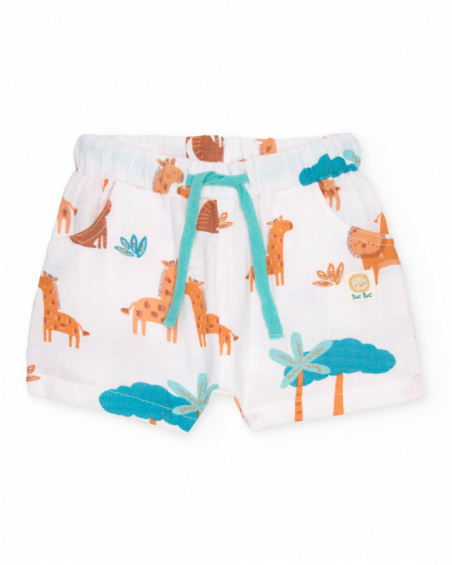 Conjunto de recién nacido de punto y estampado león