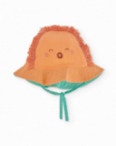 Gorro de recién nacido de plana y diseño de león