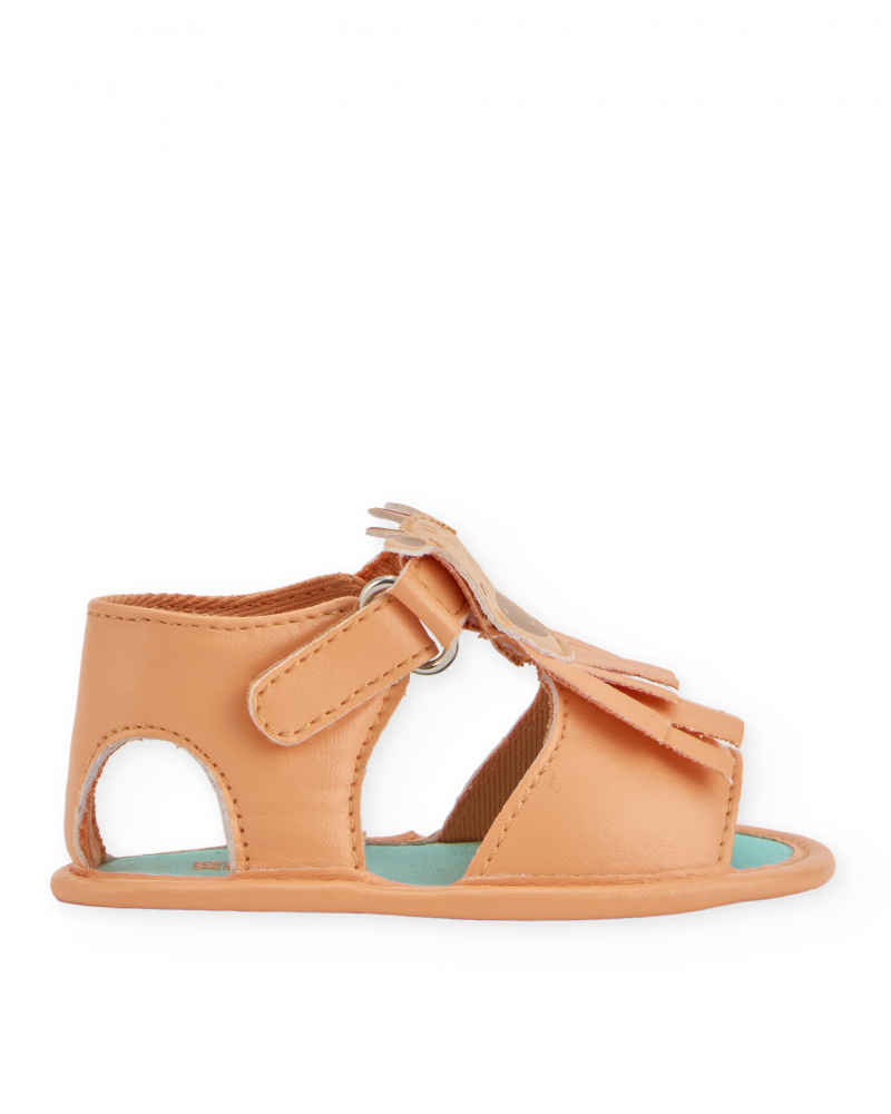 Sandalias de recién nacido de plana y cierre velcro