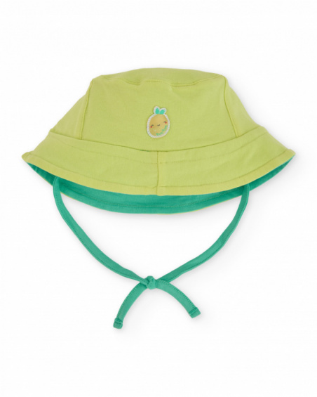 Gorro de recién nacido de punto y tira ajustable