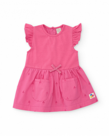 Vestido de recién nacido de plana con delicados bordados