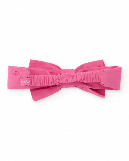 Diadema de recién nacido de punto con lazo decorativo