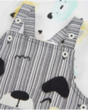 Conjunto de recién nacido de punto con diseño rayas