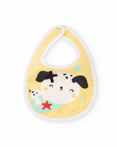 Conjunto de baberos de recién nacido de punto y diseño de