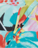 Chaqueta de niña de plana y estampado floral