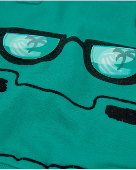 Sudadera de niño de punto y diseño frontal