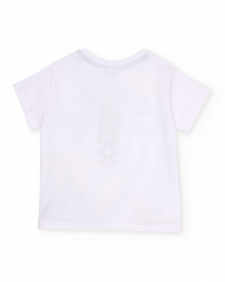 Camiseta de niño de punto y diseño surfero