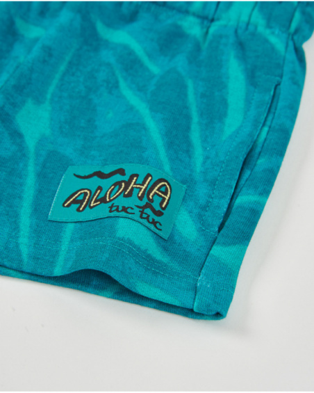 Bermuda de niño de punto con bolsillos laterales