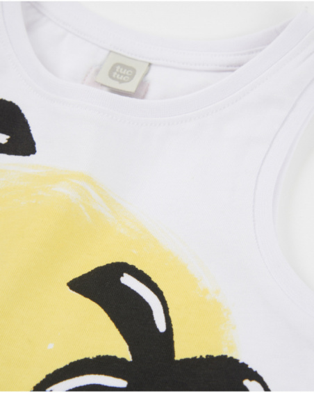 Camiseta de niño de punto de tirantes