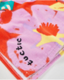 Toalla poncho de niña de punto con capucha