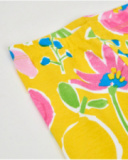 Leggings de niña de punto y estampado floral