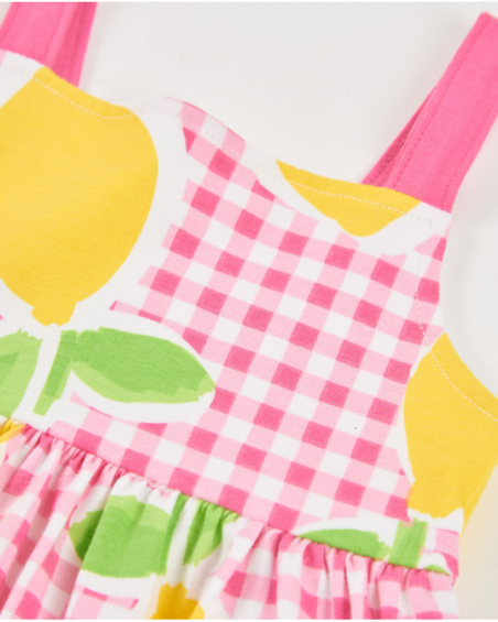 Vestido de niña de punto con falda evasé