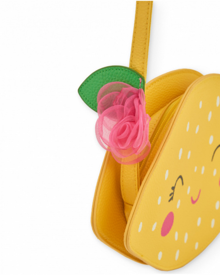 Bolso de niña de plana con forma de limón