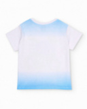 Camiseta de niño de punto con degradado