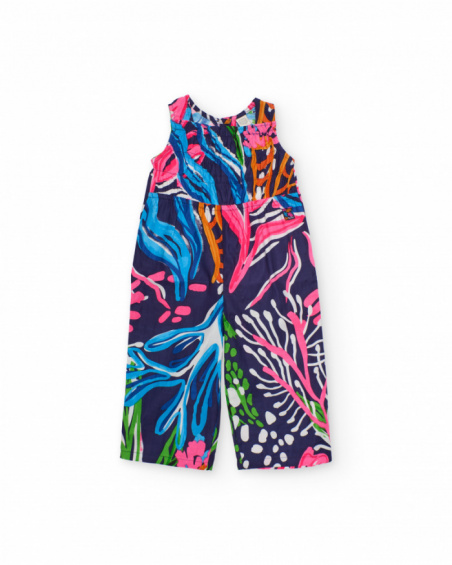 Mono de niña de plana con estampado marino