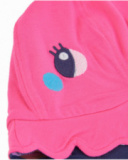 Gorro de niña de punto y diseño reversible