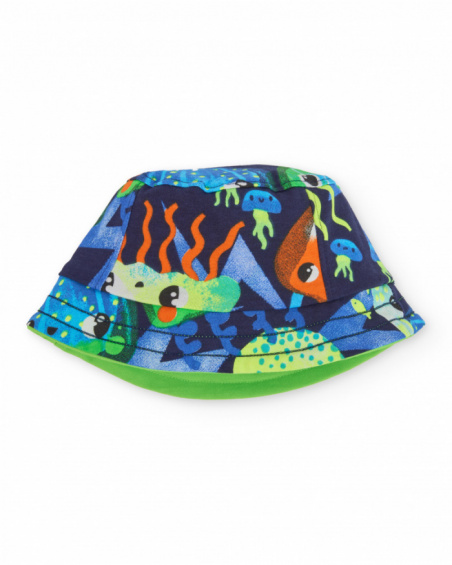 Gorro de niño de punto y diseño reversible