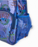 Mochila de niño de plana y cierre con cremallera