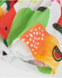 Vestido de niña de plana con diseño de frutas