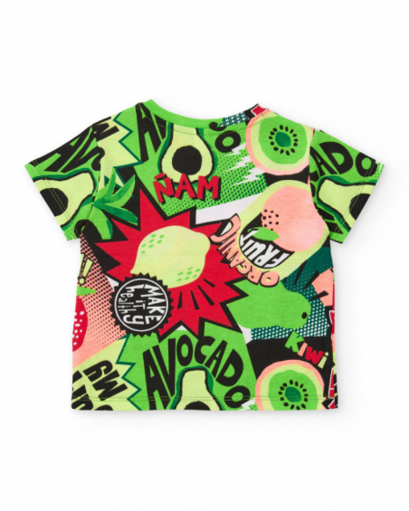 Conjunto de niño de punto con estilo cómic