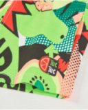 Bermuda de niño de punto con estampado cómic