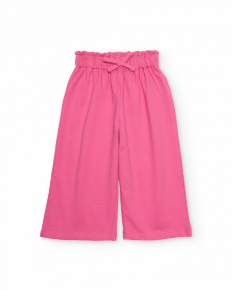 Pantalones de niña de punto y diseño culotte