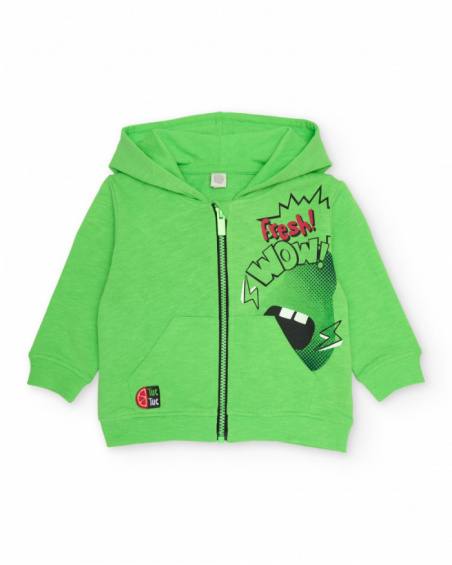 Sudadera de niño de punto con bolsillo tipo canguro