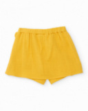 Falda pantalón de niña de plana con diseño cruzado