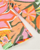 Leggings de niña de punto con diseño floral de gran formato