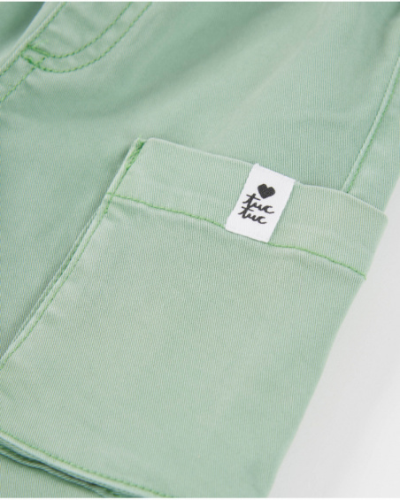 Pantalones de niña de plana y estilo cargo