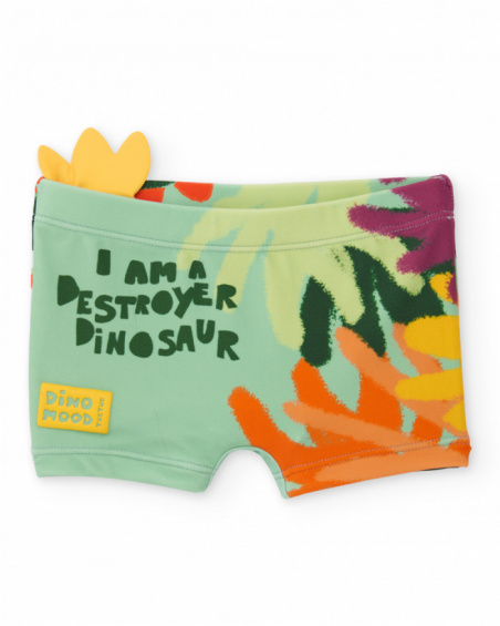 Bañador de niño de punto con detalles en relieve