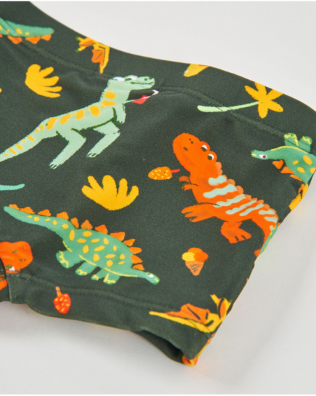 Bañador de niño de punto con estampado integral