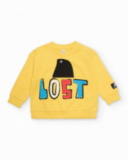 Sudadera de niño de punto con detalle en relieve