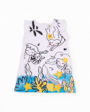 Vestido de niña de punto con estampado de sirenas